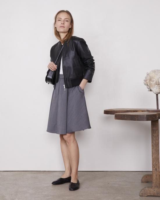 25SS 오피신 제네랄 봄버 자켓 S25WLTR550 BLACK Black - OFFICINE GENERALE