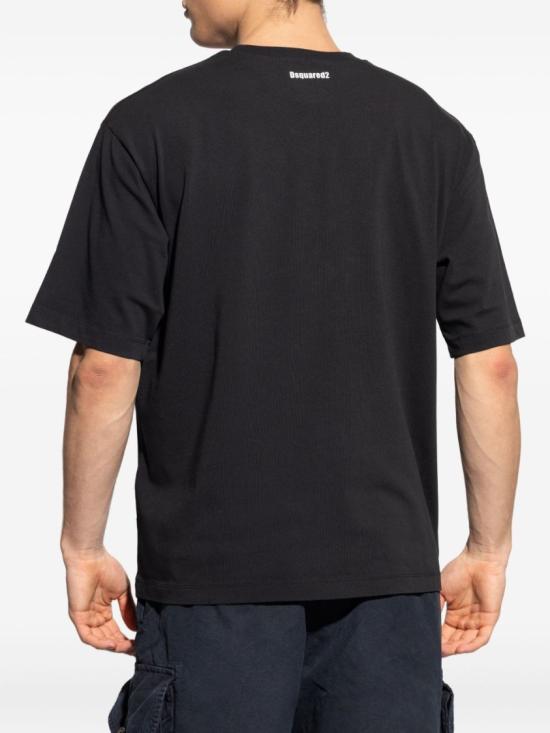 25FW 디스퀘어드2 반팔 티셔츠 S74GD1479 Black - DSQUARED2