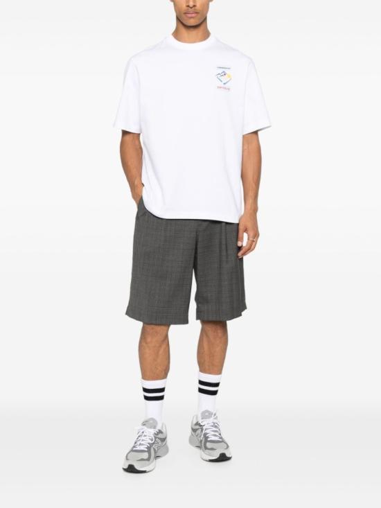 25FW 카사블랑카 반팔 티셔츠 MPF25JTS044 White - CASABLANCA