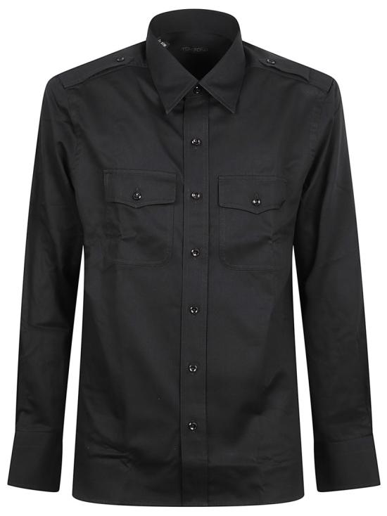 25FW 톰포드 긴팔 셔츠 HME009FMC238LB999 Black