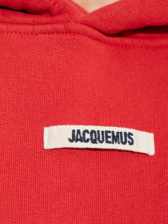 25FW 자크뮈스 르 그로그랭 후드 티셔츠 HOW00247AJ00109 Red - JACQUEMUS