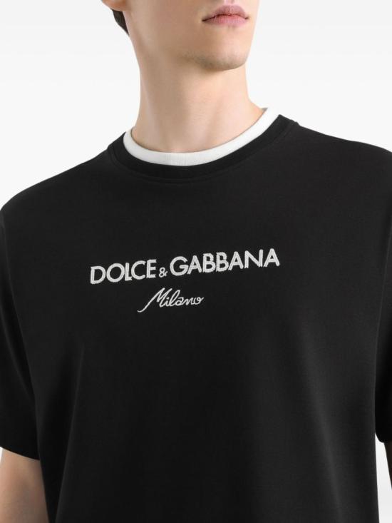 25FW 돌체앤가바나 반팔 티셔츠 G8ST6Z Black - DOLCE & GABBANA