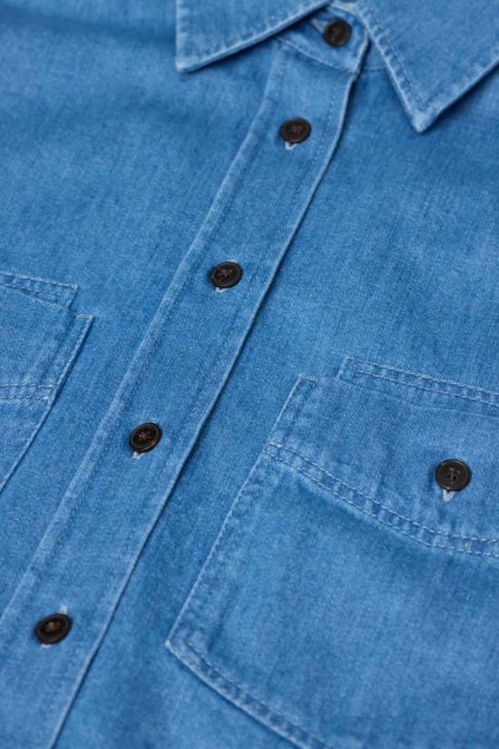  클로즈드 데님 셔츠 닫힌 크롭 데님 셔츠 - CLOSED