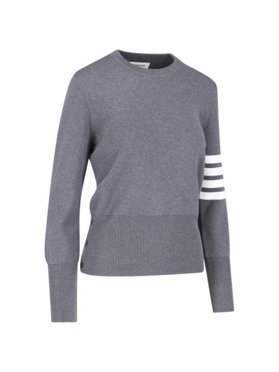  톰브라운 코튼 밀라노 스티치 4바 풀오버 니트 FKA239A 00219035 Grey - THOM BROWNE