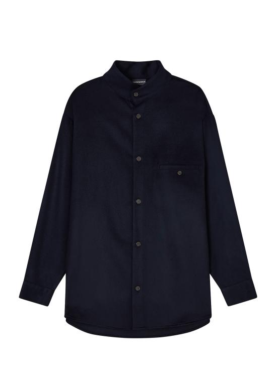 25FW 엠포리오 아르마니 긴팔 셔츠 EM004176AF17835 UB118 Blue