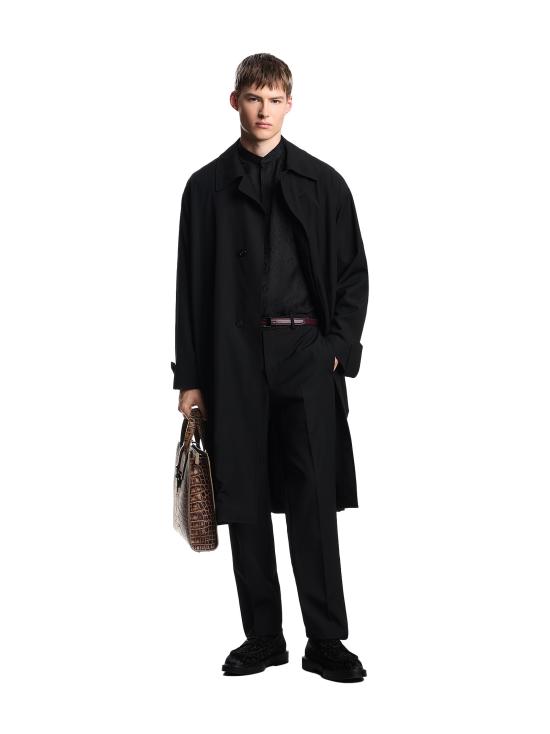 25FW 엠포리오 아르마니 스트레이트 팬츠 EM000275TE17044 UC001 Black - EMPORIO ARMANI