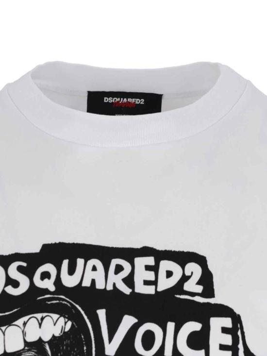 25FW 디스퀘어드2 반팔 티셔츠 S71GD1596 D20020100 White - DSQUARED2