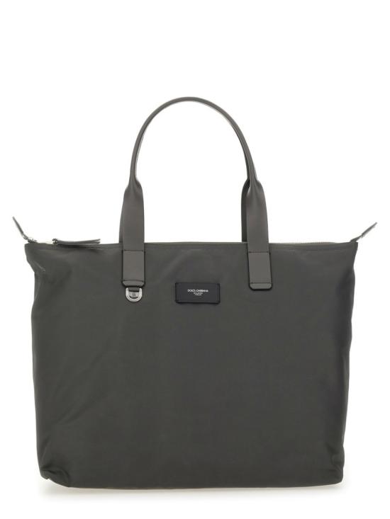 25FW 돌체앤가바나 나일론 스무스 카프스킨 쇼핑백 BM2375 AN4218B848 Grey