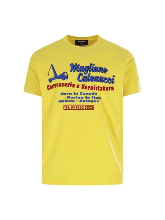 25FW 디스퀘어드2 반팔 티셔츠 S71GD1594 D20035173 Yellow