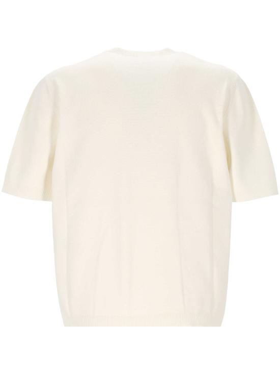 25FW 구찌 인타르시아 실크 코튼 티셔츠 787736 XKD2A9034 White - GUCCI