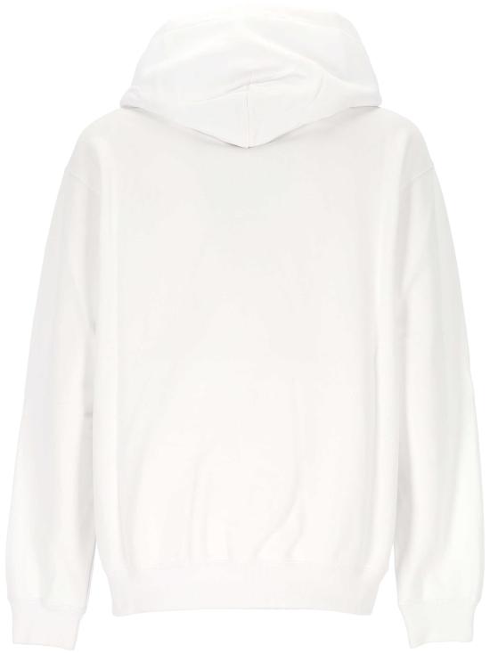 25FW 구찌 로고 자수 코튼 저지 후드 티셔츠 788771 XJG579692 White - GUCCI