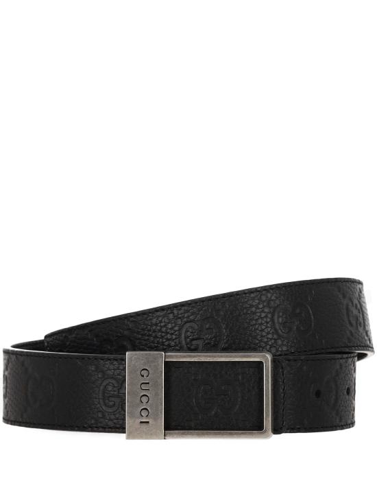 25FW 구찌 렉탱귤러 버클 리버시블 벨트 820724 AAE5X1000