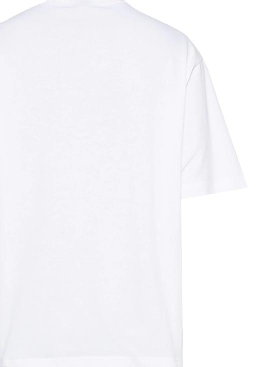 25FW 구찌 프린트 디테일 코튼 저지 티셔츠 784361 XJGKB9074 White mc - GUCCI