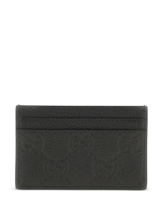 25FW 구찌 임프린트 카드 케이스 835151 AAE511000 BLACK BLACK BLACK