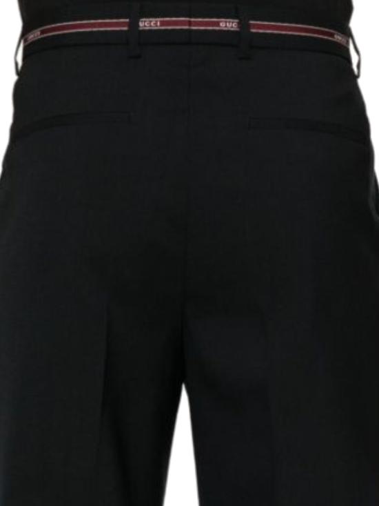 25FW 구찌 셀비지 디테일 울 팬츠 832544 Z7AQV4668 Blue - GUCCI