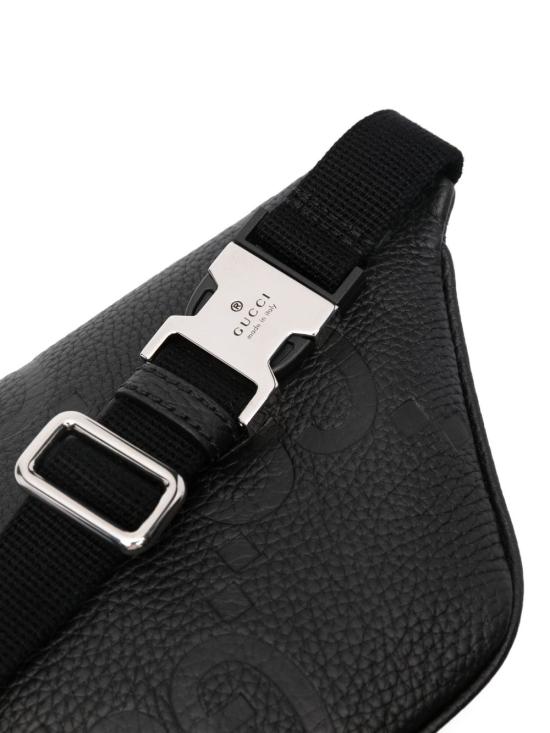 25FW 구찌 점보 GG 스몰 가죽 벨트 백 658582 AABY71000 BLACK BLACK BLACK - GUCCI