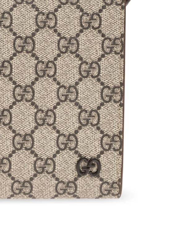 25FW 구찌 바이컬러 올오버 GG 파우치 768255 FACQC9773 BE EBONY N ACER EBON - GUCCI