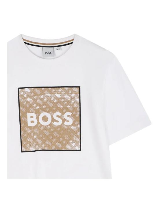 25FW [키즈] 휴고보스 티셔츠 J52370 10P White - HUGO BOSS