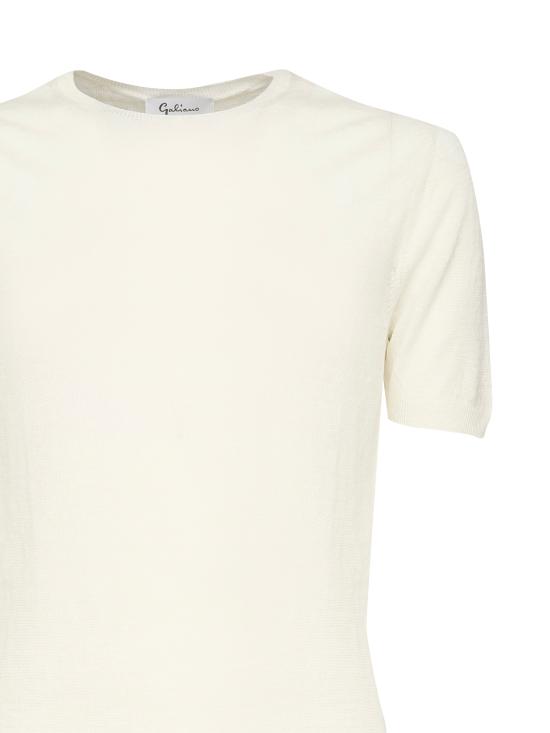 25FW 갈리아노 반팔 티셔츠 57177 24801005 White - GALIANO