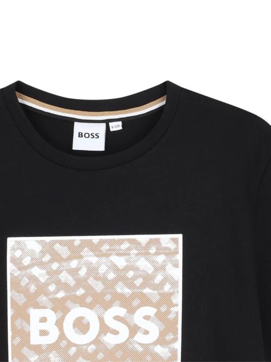 25FW [키즈] 휴고보스 티셔츠 J52370 09B Black - HUGO BOSS