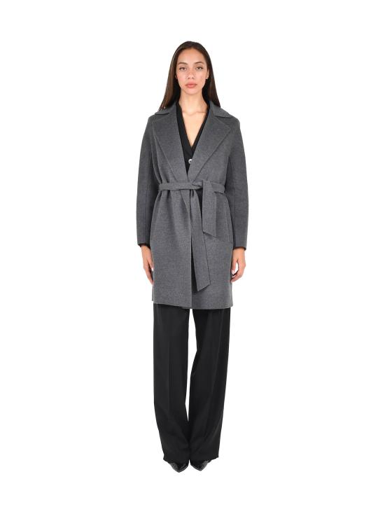 25FW 막스마라 드라베나 더블 브레스트 미디 코트 2526016091600 011 Grey - MAX MARA