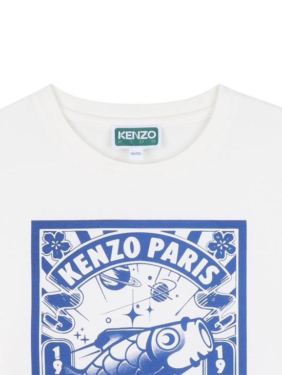25FW [키즈] 겐조 티셔츠 K61443 117 White - KENZO