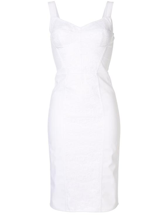 25FW 돌체앤가바나 미디 원피스 F63G9TG9798 W0800 White
