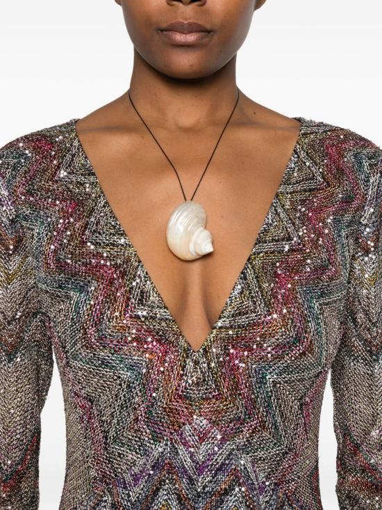 25FW 미소니 미디 원피스 DS25WG1MBC005E S4176 MultiColour - MISSONI