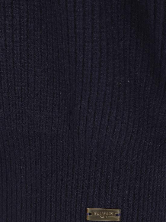 25FW 발망 터틀넥 FF0KG025KJ02 6DU BLEU - BALMAIN