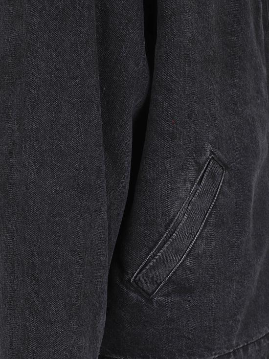 25FW 겐조 봄버 자켓 FF65DB105 6C4 BT STONE BLEACHED BLACK DENIM - KENZO