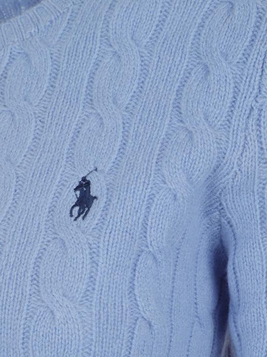 25FW 폴로 랄프로렌 폴로 자수 케이블 니트 스웨터 211971865 004 NEW LITCHFIELD BLUE - POLO RALPH LAUREN
