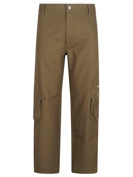 25FW 오프화이트 카고 팬츠 OMCF04DF25FA B001 5801 BEECH WHITE