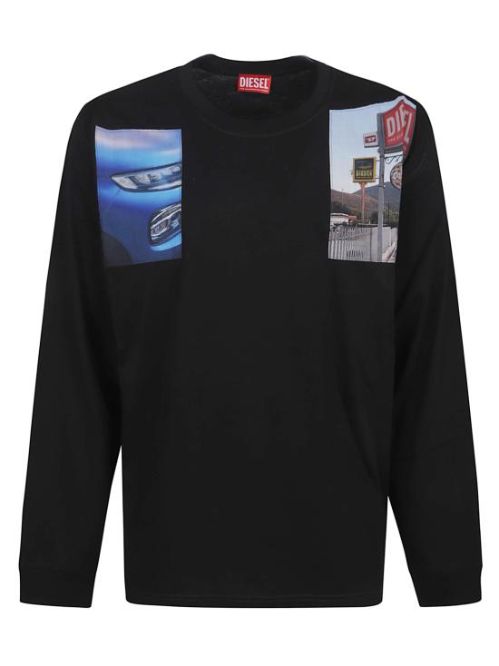 25FW 디젤 긴팔 티셔츠 A19468 0PLAT 9XX