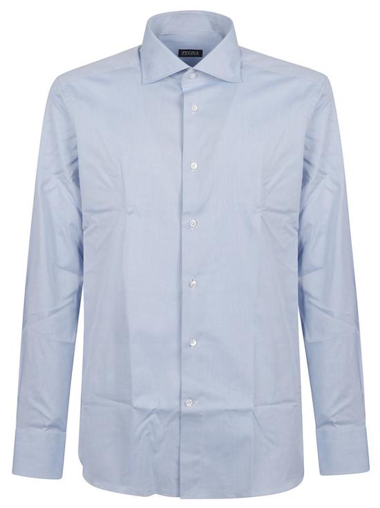 25FW 에르메네질도제냐 긴팔 셔츠 201342A2 9MS0BA BLUE