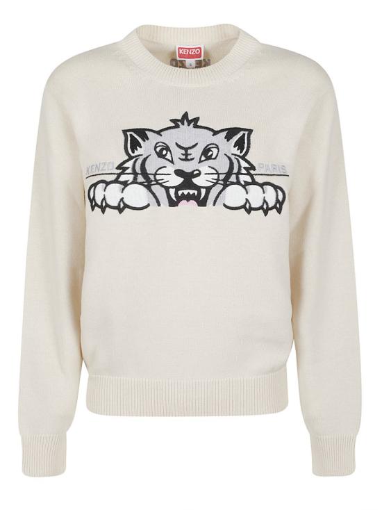 25FW 겐조 스웨터 FF62PU7233LI WHITE