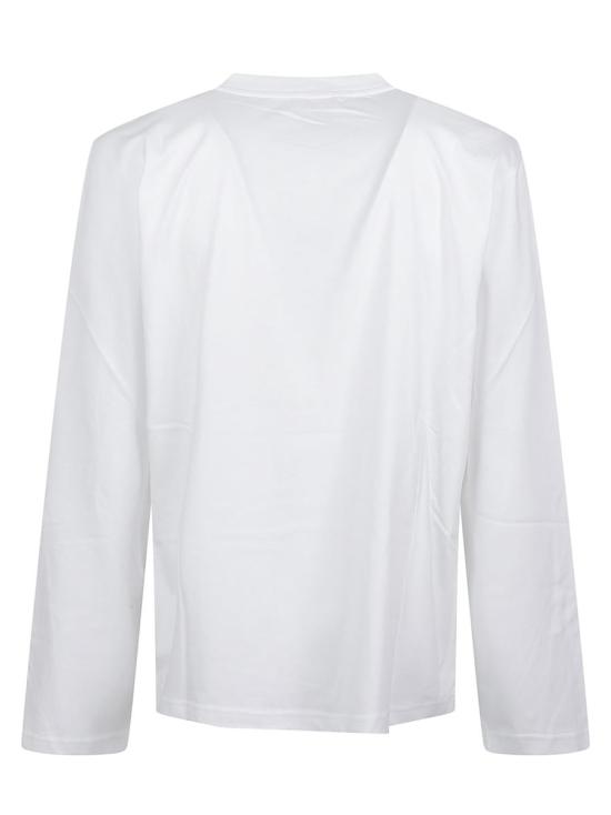 25FW 모스키노 긴팔 티셔츠 252ZZ1203 5241 WHITE - MOSCHINO