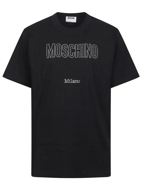 25FW 모스키노 반팔 티셔츠 252ZZ0726 5241 Black