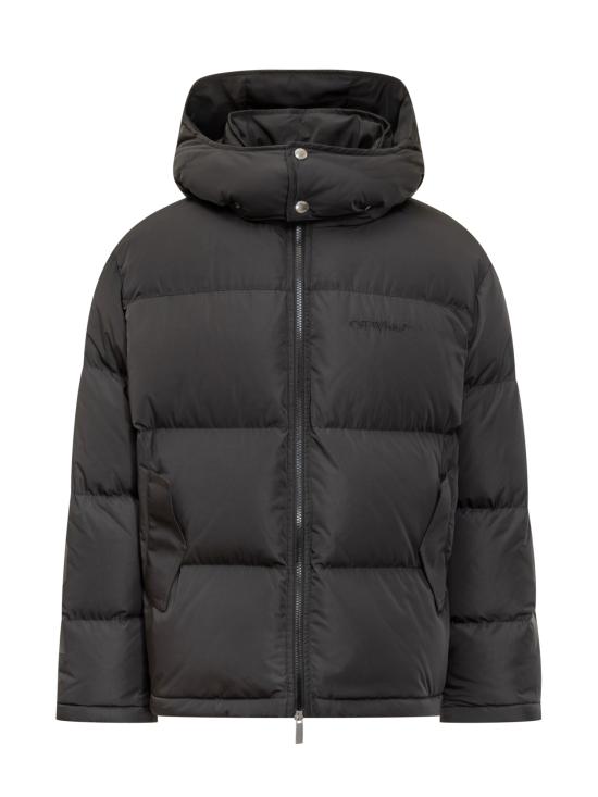 25FW 오프화이트 숏패딩 OMED066F25FAB001 1010 BLACK