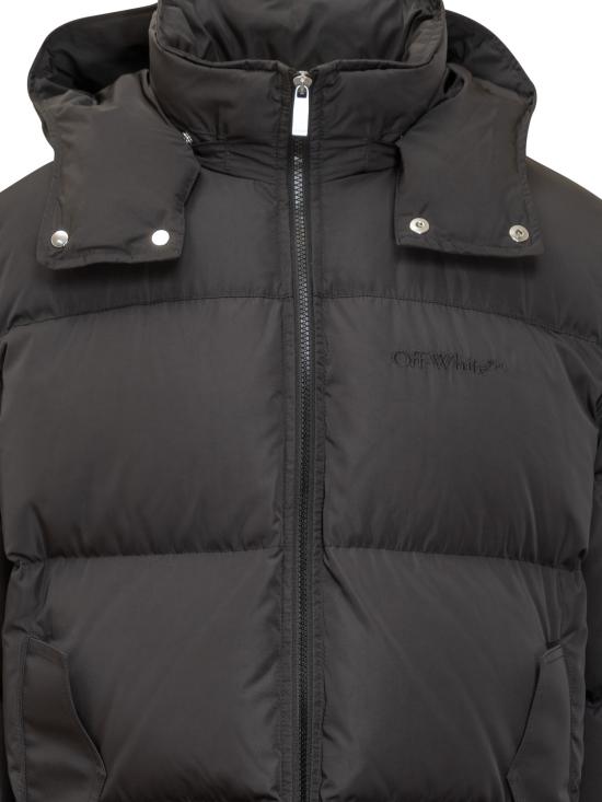 25FW 오프화이트 숏패딩 OMED066F25FAB001 1010 BLACK - OFF WHITE