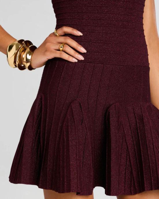  레트로페테 숏 원피스 오드리나 니트 드레스 메탈릭 포트 - RETROFETE