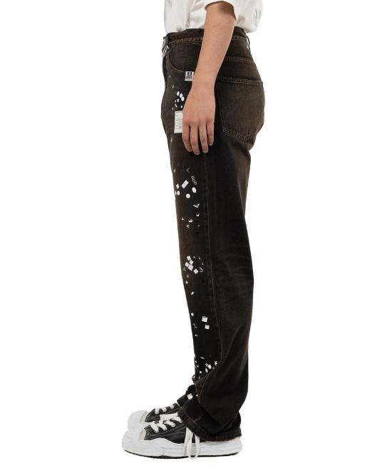  메종 미하라 야스히로 데님 팬츠 미하라 야스히로 장식 청바지 청바지 - MAISON MIHARA YASUHIRO