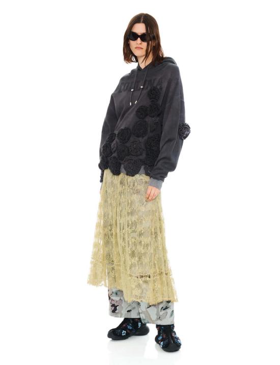  콜리나 스트라다 스웨터 Collina Strada 차콜 소프트 후디 - COLLINA STRADA