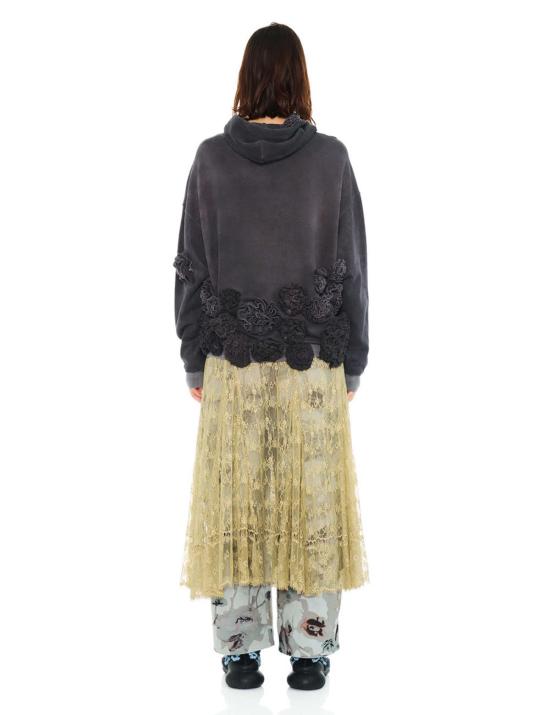  콜리나 스트라다 스웨터 Collina Strada 차콜 소프트 후디 - COLLINA STRADA