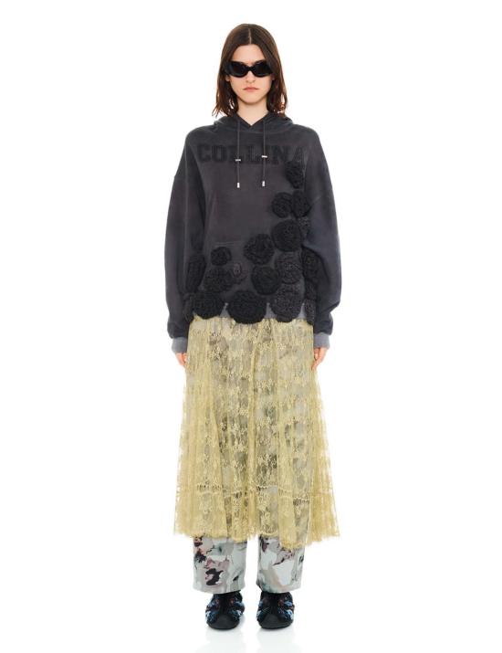  콜리나 스트라다 스웨터 Collina Strada 차콜 소프트 후디