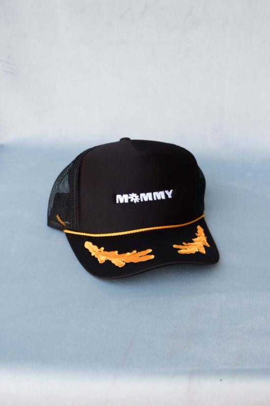  파이프앤로우 볼캡 마미 트러커  블랙/옐로우 트러커