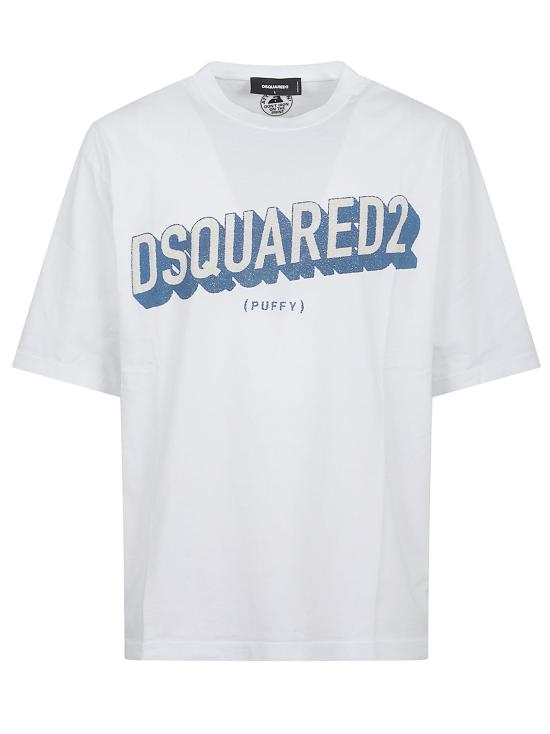 25FW 디스퀘어드2 폴로 티셔츠 S74GD1445 D20020 100 WHITE - DSQUARED2