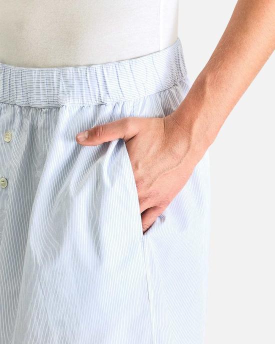  매그니버그 숏팬츠 마그니베르그 나이트 반바지 라이트 블루 스트라이프 - MAGNIBERG