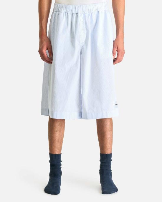  매그니버그 숏팬츠 마그니베르그 나이트 반바지 라이트 블루 스트라이프