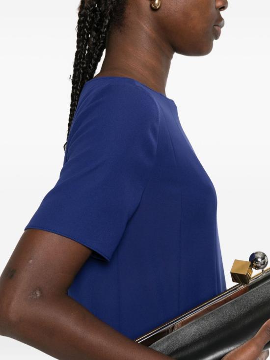 25FW 엠포리오 아르마니 숏 원피스 EW001719 AF10206UB105 Blue - EMPORIO ARMANI