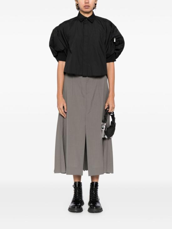 25SS 사카이 블라우스 SCW 227 001 Black - SACAI